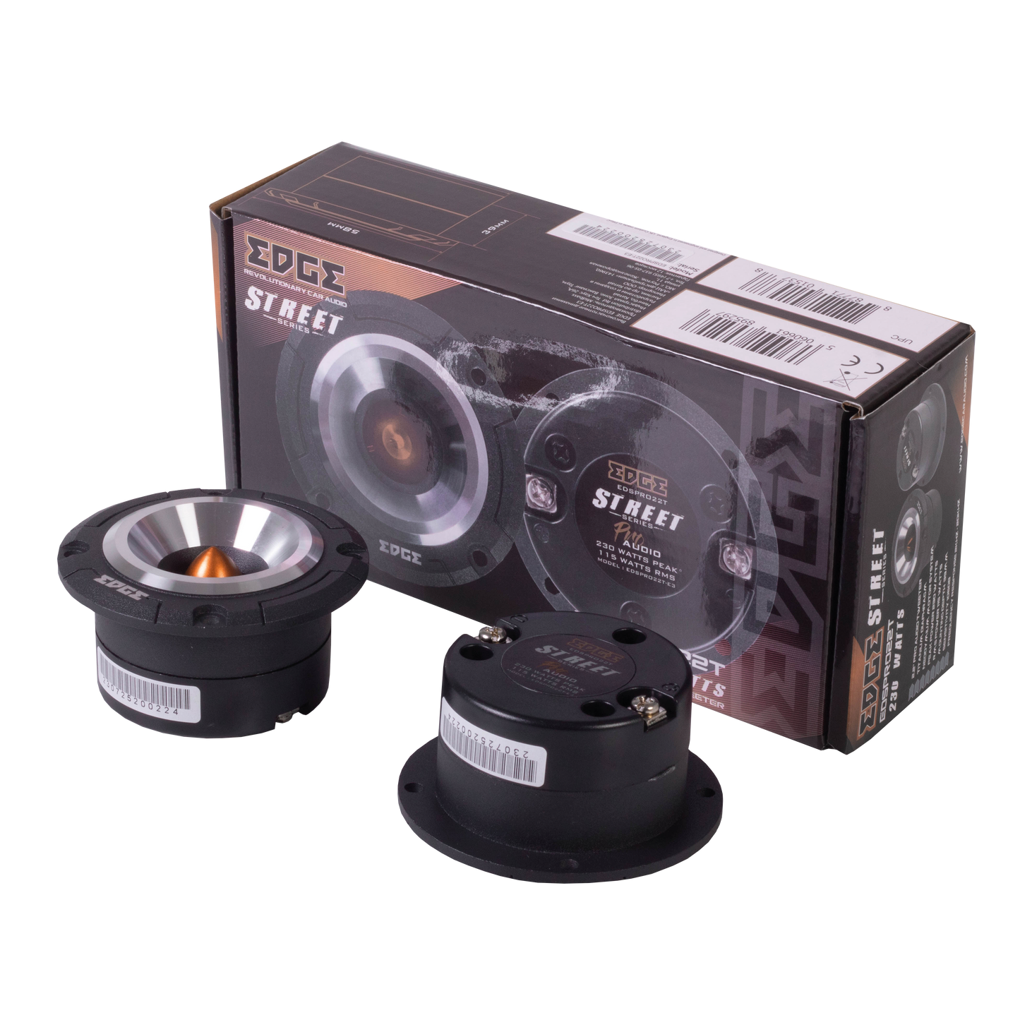 EDSPRO22T-E3 | EDGE Street Series 2.2 inch 115 watts Pro Audio Tweeters - Pair