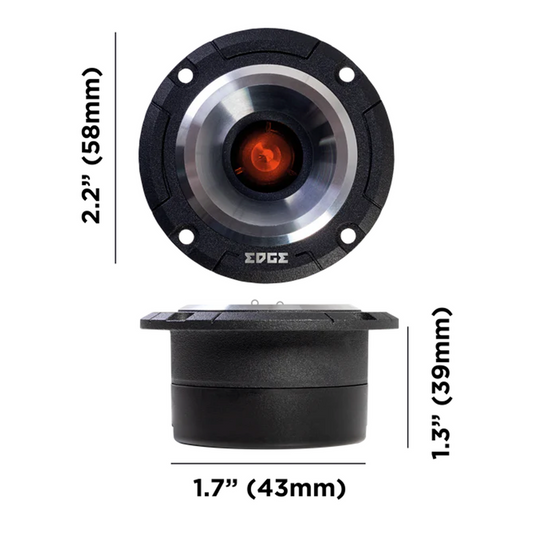 EDSPRO22T-E3 | EDGE Street Series 2.2 inch 115 watts Pro Audio Tweeters - Pair