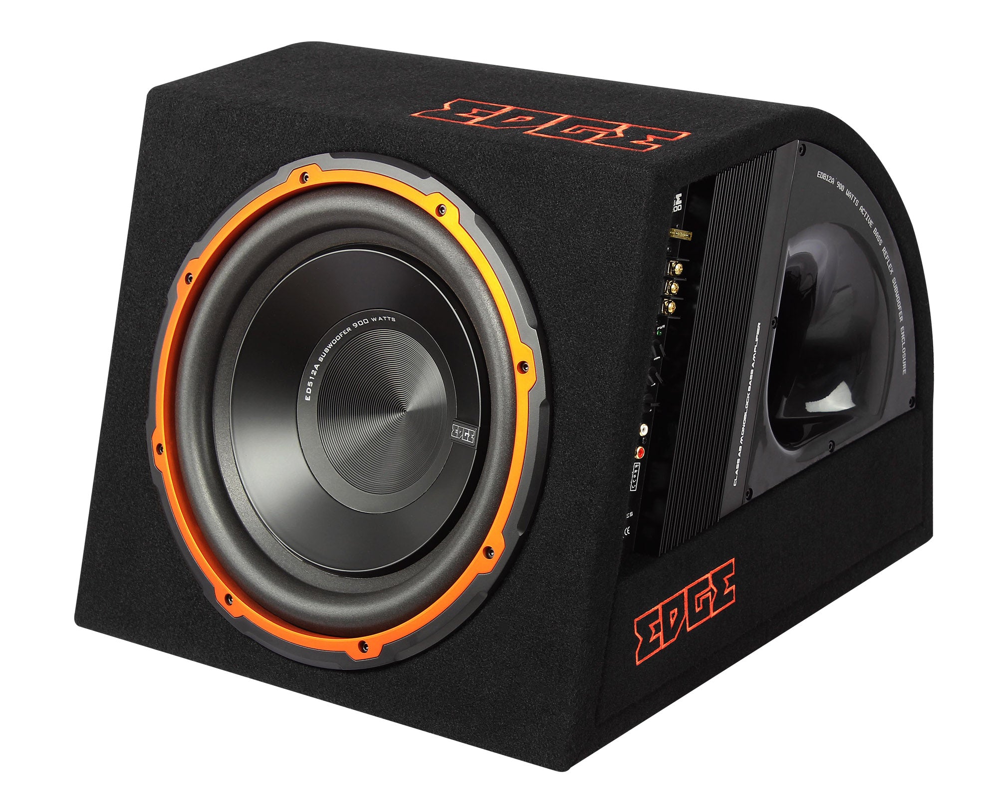 12 inch Active Car Bass Enclosure 900 Watts EDGE EDB12A-E0